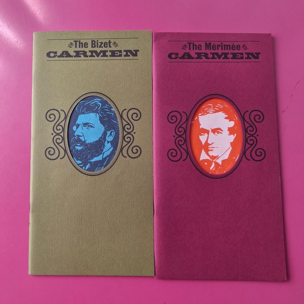 Angel Records Carmen Libretto & Novella Set Bizet Merimee Vintage 1964 SCL-3650